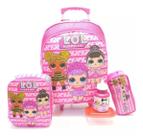 Kit Mochila Escolar Boneca Lol Surprise Lisa Rodas G F5