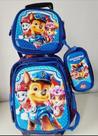 Kit Mochila Escolar Com Rodinhas Infantil Menino Patrulha Canina