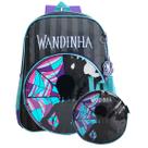Kit Mochila Escolar De Costas Com Lancheira Térmica Wandinha