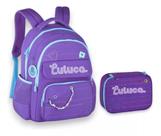 Kit Mochila Escolar De Costas Luluca Infantil - Clio Coleção 2025