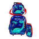 Kit Mochila Escolar De Rodinhas Dinossauro - Diversão, Praticidade E Estilo Para A Volta às Aulas