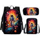 Kit Mochila Escolar, Estojo E Lancheira Astronauta 2 Volta as Aulas Kit Mochila Escolar, Estojo E Lancheira Astronauta 2 Volta as Aulas