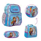 Kit Mochila Escolar Feminina Frozen Com Lancheira Térmica