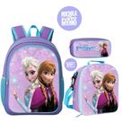 Kit Mochila Escolar Frozen Lancheira Térmica +estojo