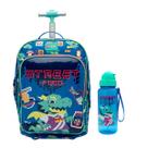 Kit Mochila Escolar Grande Com Rodinhas +Garrafa Dragão Street Puket Kit Mochila Escolar Grande Com Rodinhas +Garrafa Dragão Street Puket