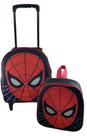 Kit Mochila Escolar Homem Aranha Máscara Baby Menino