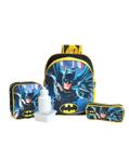 Kit Mochila Escolar Infantil Batman Morcego Costas Tam M F5