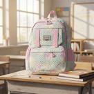 Kit Mochila Escolar Infantil Costas Com Estojo E Lancheira