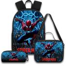 Kit Mochila Escolar Infantil Homem Aranha Reforçada 20 Kg