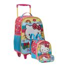 Kit Mochila Escolar Infantil Rodinhas + Lancheira + Estojo Hello Kitty Xeryus Kit Mochila Escolar Infantil Rodinhas + Lancheira + Estojo Hello Kitty Xeryus