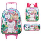 Kit Mochila Escolar Infantil Unicórnio Lancheira Térmica Estojo Original Xeryus Kit Mochila Escolar Infantil Unicórnio Lancheira Térmica Estojo Original Xeryus