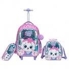 Kit Mochila Escolar Infantil Yupe Gatinho