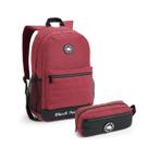 Kit Mochila Escolar Juvenil Meninos Red Nose Reforçada Seanite