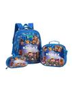 Kit mochila escolar lancheira e estojo roblox costas