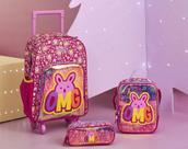 Kit Mochila Escolar + Lancheira Térmica + Estojo Pampili Pink
