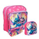 Kit Mochila Escolar Menina Costas Tam P Creche Resistente Kit Mochila Escolar Menina Costas Tam P Creche Resistente