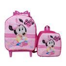 Kit Mochila Escolar Minie Baby Rosa Menina
