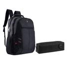 Kit Mochila Escolar Notebook Sbfp-6226 E Estojo Académie Preto - Fuseco Kit Mochila Escolar Notebook Sbfp-6226 E Estojo Académie Preto - Fuseco