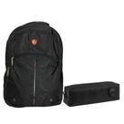 Kit Mochila Escolar Notebook Sbfq7808 E Estojo Académie Preto - Fuseco