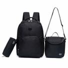 Kit Mochila Escolar Onbongo Reforçada Preto Lancheira Térmica Estojo