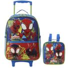 Kit Mochila Escolar Spidey Equipe Aranha Original +Lancheira