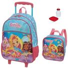 Kit Mochila Escolar Sunny Day G Rodinhas Infantil Carrinho Lancheira Térmica