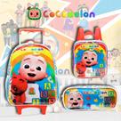Kit Mochila Estojo e Lancheira Cocomelon Kit Mochila Estojo e Lancheira Cocomelon