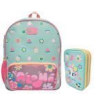 Kit Mochila + Estojo Unicornio Aloha Puket