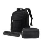 Kit Mochila Executiva Reforçada Viagem Premium Necessaire - Preto