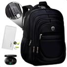 Kit Mochila Executiva Trabalho Saida USB + Carregador Portátil + Fone De Ouvido Bluetooth Kit Mochila Executiva Trabalho Saida USB + Carregador Portátil + Fone De Ouvido Bluetooth