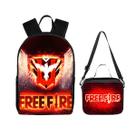 Kit Mochila Free Fire Escolar Infantil Reforçada +acessórios Kit Completo