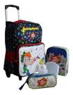 Kit Mochila Gato Galáctico Galático Infantil Escolar Rodinha