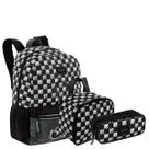 Kit Mochila Grande mais Lancheira Pequena e Estojo 2 Compartimentos Sestini M Plus Skate - Colorido