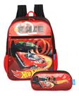 Kit Mochila Hot Wheels Original Meninos Escolar Estojo Costa