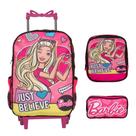 Kit Mochila Infantil Barbie Rodinha Pre Escola Envio 24 Hrs