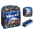 Kit Mochila Infantil Bolsa Menino Reforçada Desenho Criança