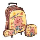 Kit Mochila Infantil Capivara Rodinha Juvenil Resistente Kit Mochila Infantil Capivara Rodinha Juvenil Resistente