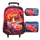 Kit Mochila Infantil Carros Rodinha Relâmpago McQueen Tam G
