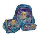 Kit Mochila Infantil Clio Escolar Princesa Flora c/ Lancheira e Estojo FL7031J