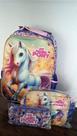Kit Mochila Infantil com Lancheira e Estojo - My Little Pony - Conjunto Completo para Crianças