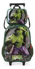 Kit Mochila Infantil Com Lancheira Hulk Verde - Luxcel Kit Mochila Infantil Com Lancheira Hulk Verde - Luxcel
