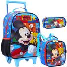 Kit Mochila Infantil com Rodinhas Mickey Mouse Lancheira e estojo Kit Mochila Infantil com Rodinhas Mickey Mouse Lancheira e estojo