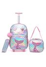 Kit Mochila Infantil De Rodinha Escolar Lancheira Estojo