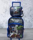 Kit Mochila Infantil de Rodinhas + Lancheira Térmica Marvel Avengers