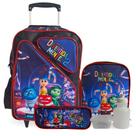Kit Mochila Infantil Divertida Mente Com Lancheira e Estojo Tam G