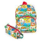 Kit Mochila Infantil e Estojo Turma da Mônica Quadrinhos