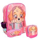 Kit Mochila Infantil Escolar Costas Desenho Menina Reforçada