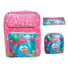Kit Mochila Infantil Escolar Feminina Tam M Lancheira Estojo Kit Mochila Infantil Escolar Feminina Tam M Lancheira Estojo