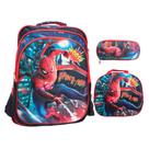 Kit Mochila Infantil Escolar Masculina Lancheira Térmica