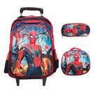 Kit Mochila Infantil Escolar Masculina Rodinha 3D Grande